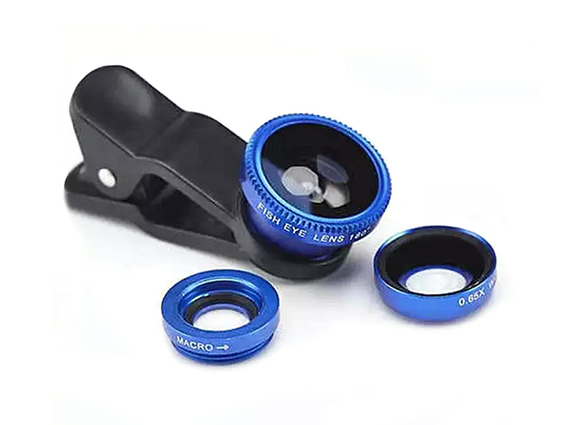 3-in-1 Universal Clip on Smartphone Camera Lens